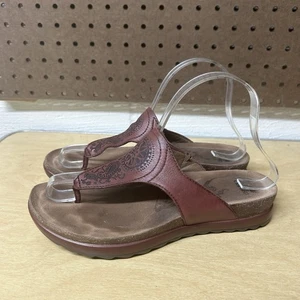 Sandali con zeppa Dansko Priya donna EU 37 US 6,5 rosso bordeaux perizoma bassi comodi - Foto 1 di 9