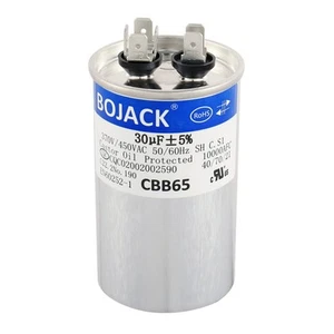30 UF MFD 370V 450V Wechselstrom Motor und Lüfter Start Rund Kondensator 50/60 Hz CBB65... - Bild 1 von 4