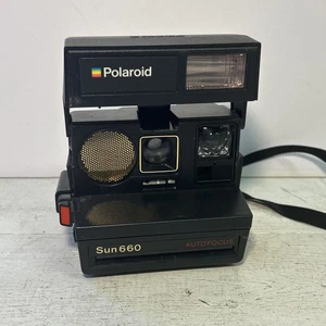 Cámara instantánea de enfoque automático Polaroid Sun 660 de colección excelente estado, probada - Imagen 1 de 7