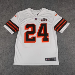 Cleveland Browns Jersey Mens Medium Nike Nick Chubb 24 Vapor Sewn Authentic 1946 - Picture 1 of 17
