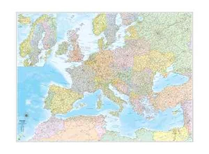 Carta GEOGRAFICA MURALE "EUROPA"63 X 50 cm BELLETTI cartina murale - Picture 1 of 1