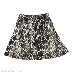 Falda cintura elástica línea A estampado animal marrón colección Peck & Peck talla grande - Imagen 1 de 5