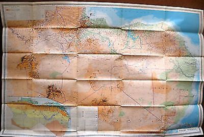 Vintage Soviet Wall Map West Africa Moscow 1973 • 6.78$