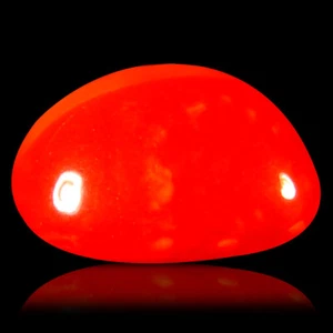 1.31 ct Terrific Fancy Cabochon (11 x 6 mm) Flashing Multicolor Red Fire Opal - Picture 1 of 1