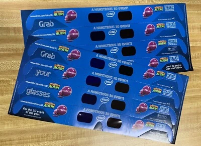 ¡8x Gafas Universales de Papel de Cartón Anaglifo 3D para Película o TV! Foto 1 de 4