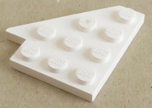 LEGO - Placa / Wedge Plate 4 x 4 izquierda (2 piezas), blanco # 3936 - Imagen 1 de 1