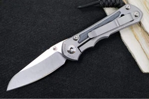Chris Reeve Knives Small Inkosi Glass Blasted LEFT HANDED - Black Micarta Inlays - Picture 1 of 4