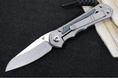 Chris Reeve Knives Small Inkosi Glass Blasted LEFT HANDED - Black Micarta Inlays - Image 1 of 4
