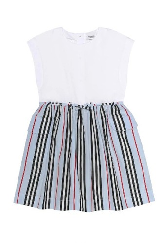 BURBERRY BAMBINI RAMONA ABITO ICON IN BLU ETÀ 4 ANNI