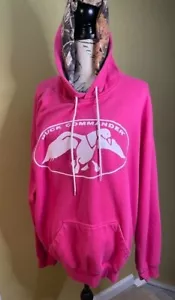 XL Women's Duck Dynasty Commander Hoodie Bright Pink Camouflage Lined Hood Read - Picture 1 of 6