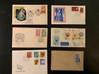 WORLDWIDE FDC First Day Cover Collection, LOT of 6