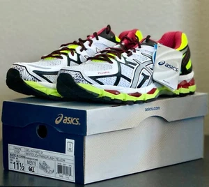 Asics Mens Gel Kayano 21 Flash Yellow Running Shoes Sneakers Size 11.5 T4H2N - Picture 1 of 15