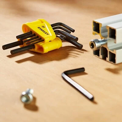Stanley 0-69-251 Metric Hex Key Set (1.5 - 6mm)-8 Piece-Durable Allen Wrench Set - Image 1 of 4