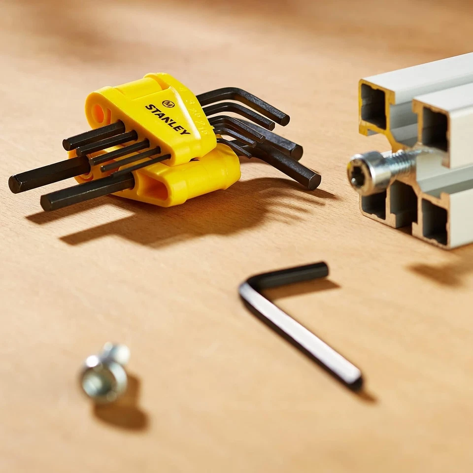 Stanley 0-69-251 Metric Hex Key Set (1.5 - 6mm)-8 Piece-Durable Allen Wrench Set - Image 1 of 4