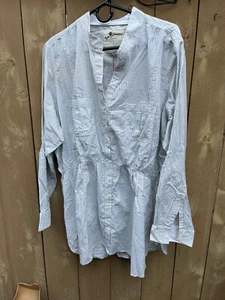 JOE BROWNS Striped Long Sleeve Button Tunic Shirt - Women's Sz XL - NEW - Picture 1 of 13