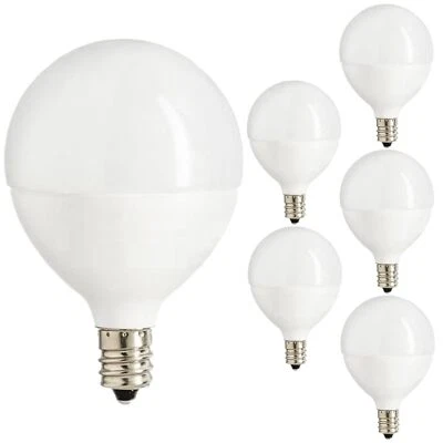 Diodesy 6PK Dimmable LED G16.5 Globe Light Bulb, 7W, 60W, 2700K, 500LM - Image 1 of 4