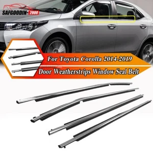 4pcs Window Molding Trim Kit for Toyota Corolla 2014-2019 Door Window Seal Belt - Picture 1 of 7