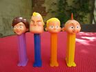 PEZ with feet SET INCREDIBLES NO MASK near MINT condition