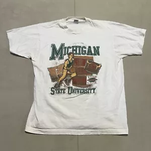 Maglia vintage Michigan State University taglia XL basket - Foto 1 di 11