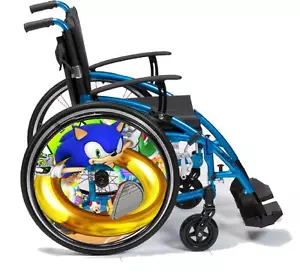 Wheelchair Spoke Guard SKINS Custom Designs Personalised Kids & Adults D4 - Picture 1 of 1