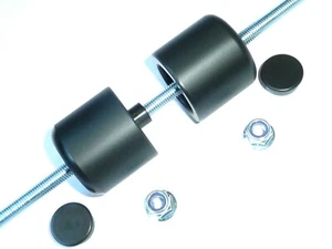 TRIUMPH TIGER 1050 2007-2012 CRASH MUSHROOMS REAR AXLE SPINDLE SLIDERS BOBBINS - Picture 1 of 6