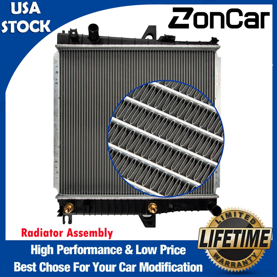 Conjunto de radiador para 2001-2010 Mazda B2300 / Ford Range 2001-2002 2.3L alumínio - Imagem 1 de 4