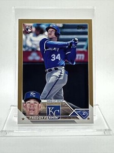 2023 Topps Update Baseball Card #US114 - Freddy Fermin Rookie RC (Gold Foil)