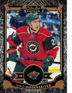2015-16 O-Pee-Chee Platinum Black Ice #47 Nino Niederreiter/99 - Imagen 1 de 2