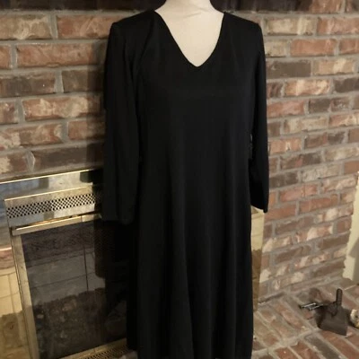 Worthington Black Knit Dress Size Large NWT - Image 1 of 4