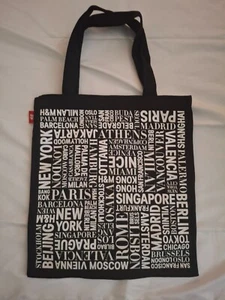 H&M limited edition worldwide tote bag NEW - Picture 1 of 2