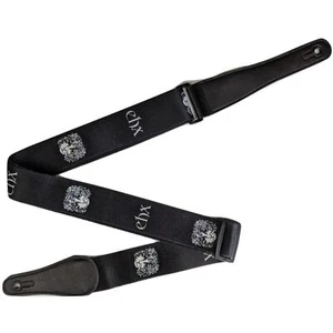 Electro-Harmonix EHX Ram's Head Logo Guitar Strap, Black - Picture 1 of 1