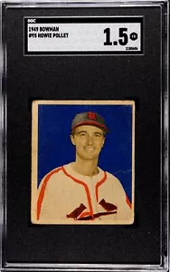 Howie Pollet Rookie 1949 Bowman #95 (RC) Graded SGC 1.5 -Saint Louis Cardinals - Picture 1 of 2