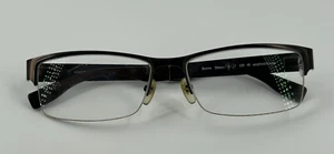 aaopticalco.com Soomer Eyeglass Frames mens 50-17-150 Brown Stained Blue Stripe - Picture 1 of 16
