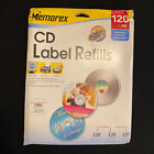 NOS 120 CD DVD Label Refills Memorex Multi-Use Labels Sealed