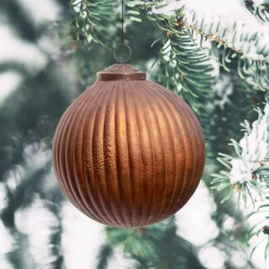 Christbaumkugel, Rund, Groß | Glas, Kupfer | H16,0xB15,0cm - Bild 1 von 3