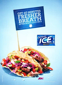 ANUNCIO DE GOMA DE HIELO DENTYNE #10 REVISTA promoción ANUNCIO 2015 OBTENER 40 MINUTOS ALIENTO FRESCO... - Imagen 1 de 2