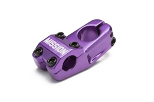 Mission Control BMX MTB Stem Top Load Stem - 1 - 1/8 - 50mm Purple - Picture 1 of 2
