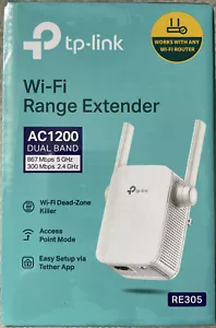 TP-LINK RE305 Dual-Band Wireless Range Extender - White - Bild 1 von 5