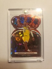 🔥#'23/49🔥 2022-23 Crown Royale Bennedict Mathurin RC Red Cracked Ice Die Cut
