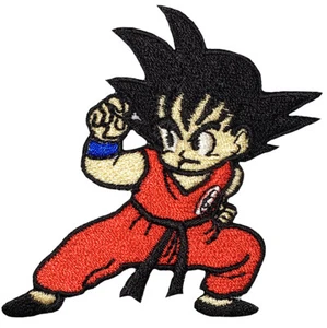 Dragon Ball Z Japanese Anime Manga Decal Cartoons Young Goku Sew Iron on Patch S - Picture 1 of 1