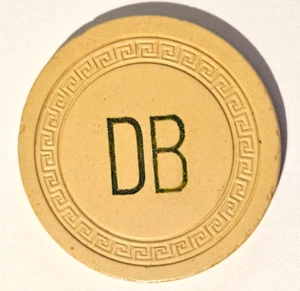 DORADO BEACH Hotel Casino DB RULETA Ficha de póquer PUERTO RICO Ficha clave pequeña Ficha - Imagen 1 de 3