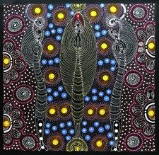 Colleen Bird Wallace NUNGURRAYI. Authentic Aboriginal Art. 100% Original.