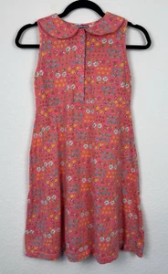 Vestido sin mangas de colección con cuello floral genuino para niña de la década de 1990 talla XL (16) - Imagen 1 de 10