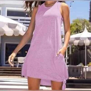 Becca by Rebecca Beach Date Knot-Hem Cover-Up Dress L10159 Womens Size M/L - Picture 1 of 8