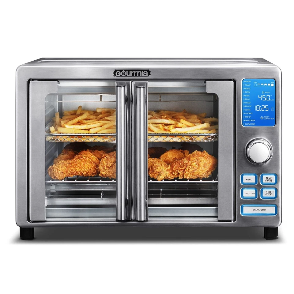 Gourmia GTF7520 French Doors 14-in-1 Digital Touch Air Fryer Oven