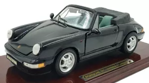 Anson 1/14 Scale Diecast PORS01PL Porsche 911 Carrera 4 Cabrio Black And Plinth - Picture 1 of 5
