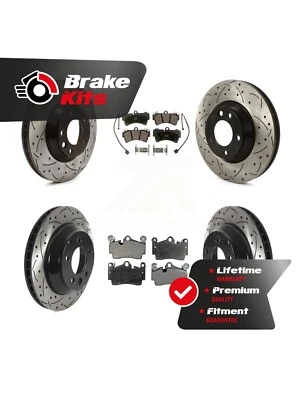 Kit de rotores de freno delanteros y traseros y pastillas semi metálicas para Audi Q7 2007-2015  Foto 1 de 4
