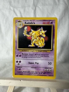 Kadabra 32/102 - 1999 Pokémon Base Set - WOTC - Excellent/Near Mint - Bild 1 von 2