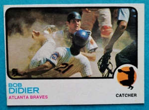 Tarjeta de béisbol 1973 Topps #574 Bob Didier Atlanta Braves casi como nueva - Imagen 1 de 2