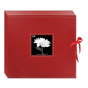 Pioneer SBX-12 3-Ring 12x12 Scrapbook Box Red (Same Shipping Any Qty) - Picture 1 of 2